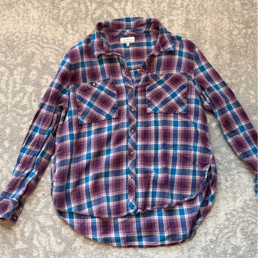 Lucky Brand Flannel - size large